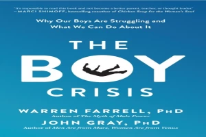 غلاف كتاب The Boy Crisis بقلم جون جراي غلاف كتاب The Boy Crisis بقلم جون جراي